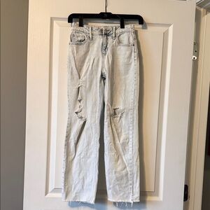 Art Class Distressed Light Gray Kids Jeans